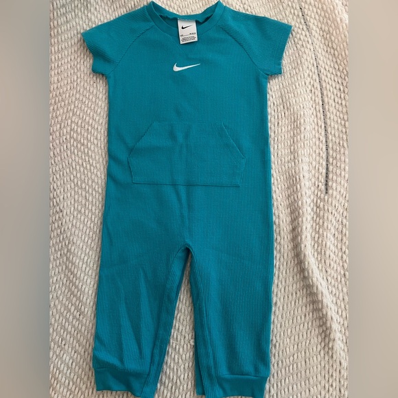 Nike Other - Nike Kids Teal Ribbed One-Piece Bodysuit